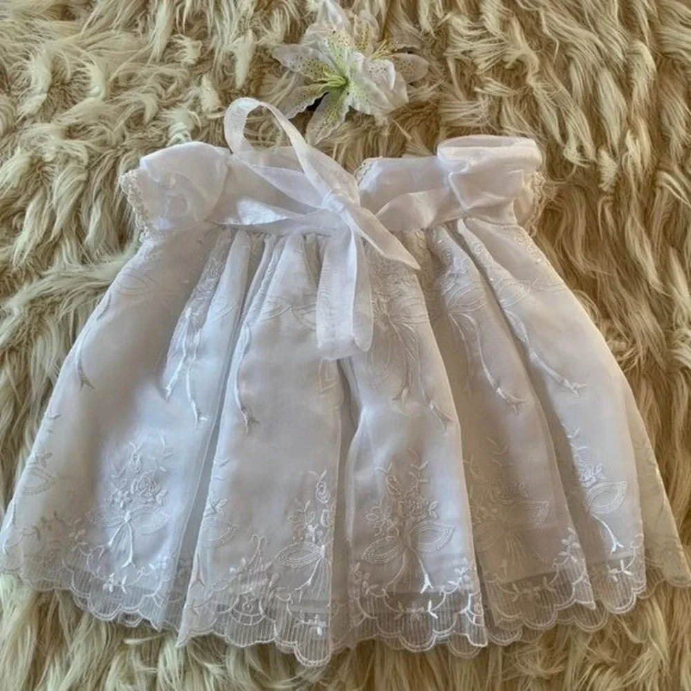 Baby Girl Christening Gown Baptism Set‎ 12-24 month